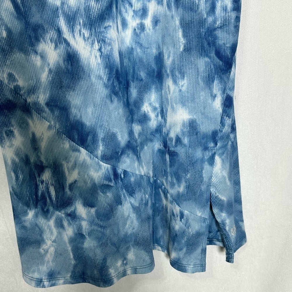 Eleven‎ by Venus Williams Blue Tie Dye Ribbed Tennis Dress Sleeveless Mini Small - Picture 4 of 5